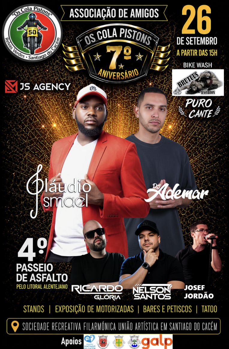 4.º Passeio de Motorizadas de Asfalto e Comemoração do 7.º aniversário dos “Os Cola Pistons” — event image